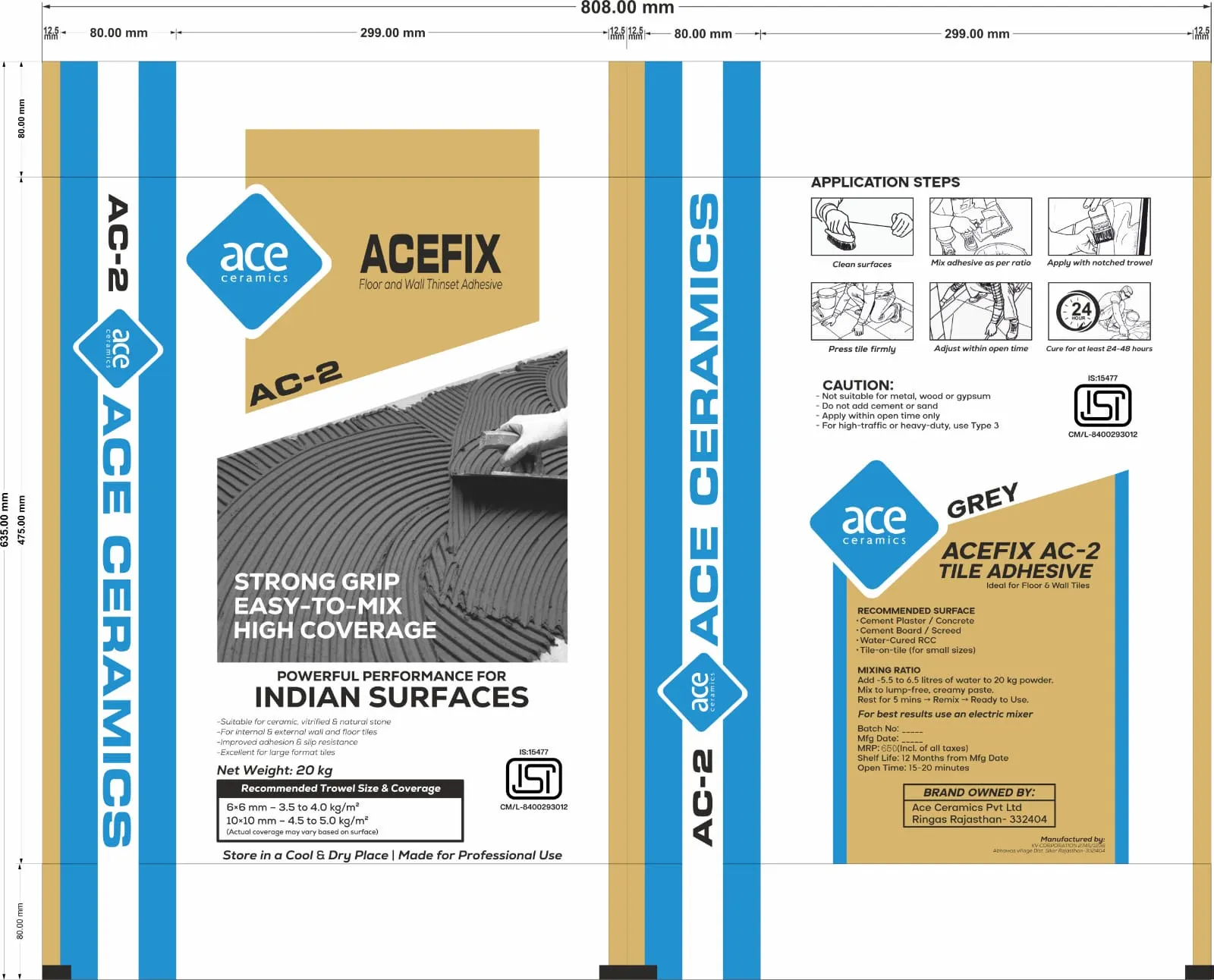 Adhesive for tile